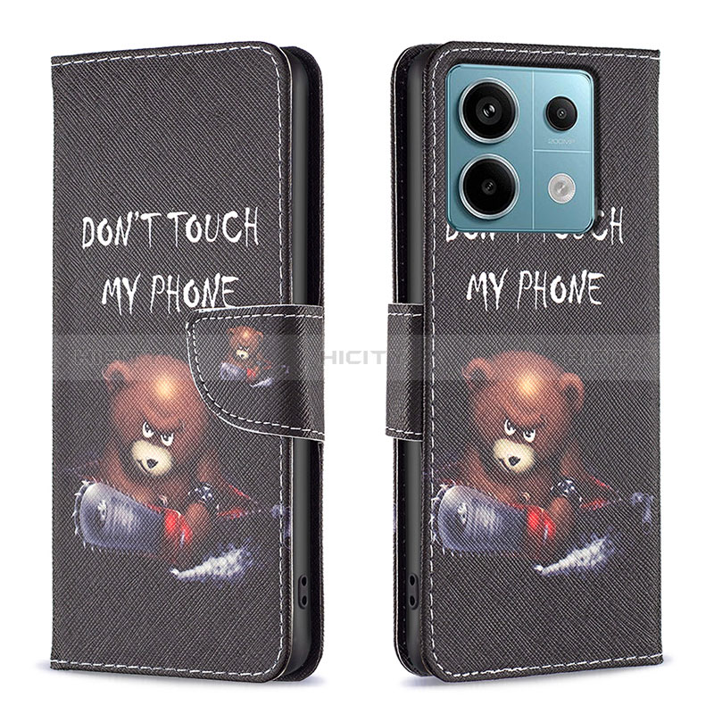 Coque Portefeuille Motif Fantaisie Livre Cuir Etui Clapet B01F pour Xiaomi Redmi Note 13 Pro 5G Plus