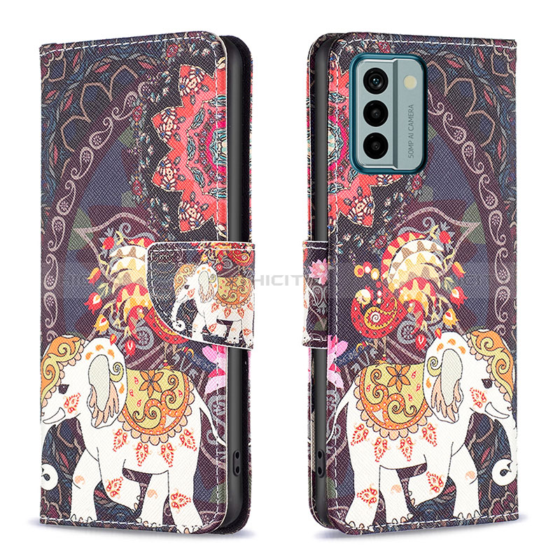 Coque Portefeuille Motif Fantaisie Livre Cuir Etui Clapet B03F pour Nokia G22 Marron Plus