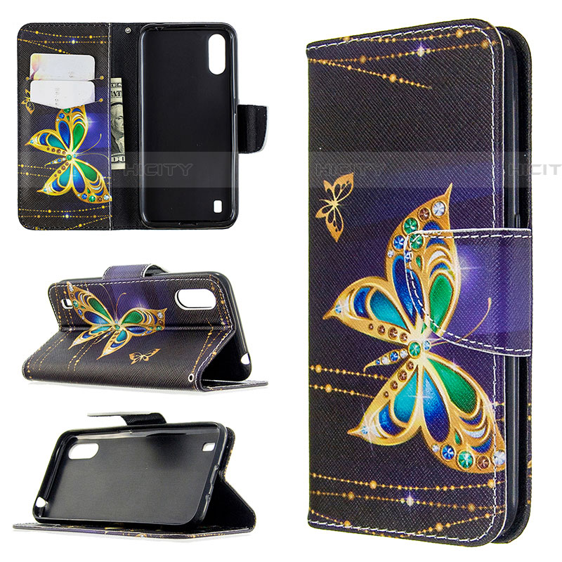 Coque Portefeuille Motif Fantaisie Livre Cuir Etui Clapet B03F pour Samsung Galaxy A01 SM-A015 Plus