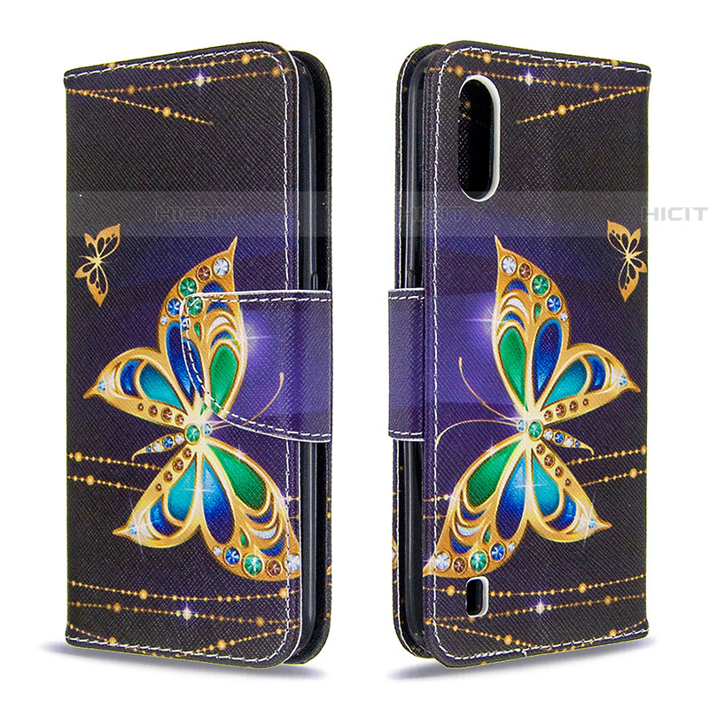 Coque Portefeuille Motif Fantaisie Livre Cuir Etui Clapet B03F pour Samsung Galaxy A01 SM-A015 Plus