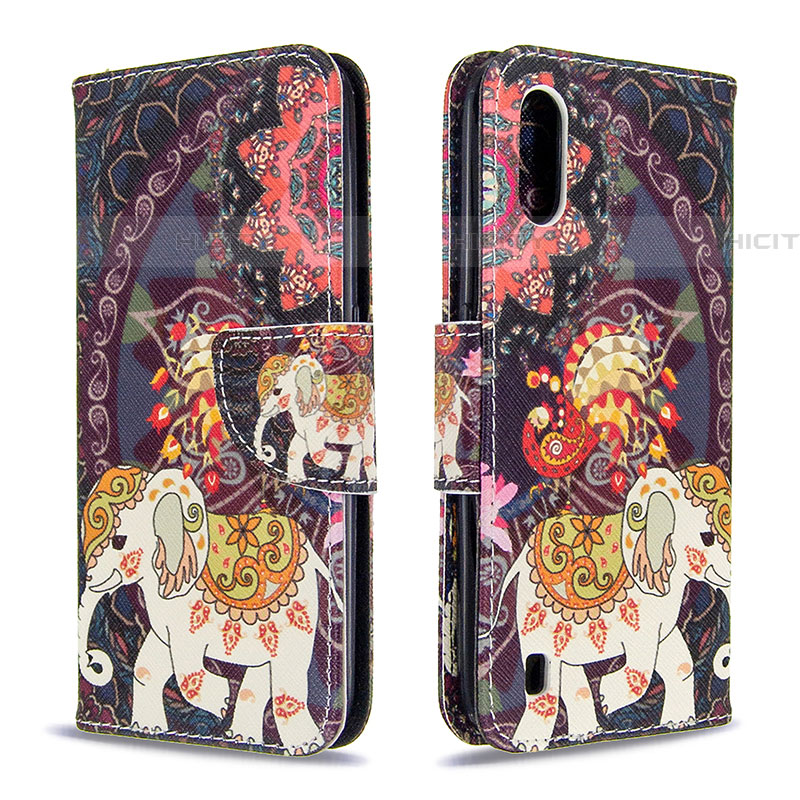 Coque Portefeuille Motif Fantaisie Livre Cuir Etui Clapet B03F pour Samsung Galaxy A01 SM-A015 Plus