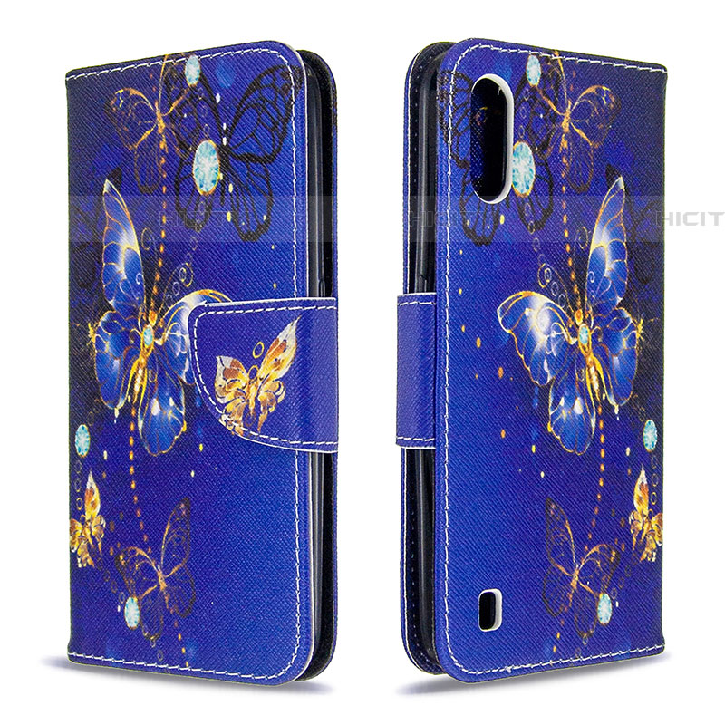 Coque Portefeuille Motif Fantaisie Livre Cuir Etui Clapet B03F pour Samsung Galaxy A01 SM-A015 Plus