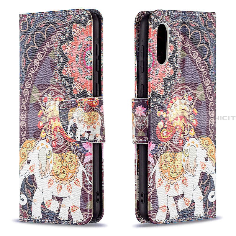 Coque Portefeuille Motif Fantaisie Livre Cuir Etui Clapet B03F pour Samsung Galaxy A02 Plus