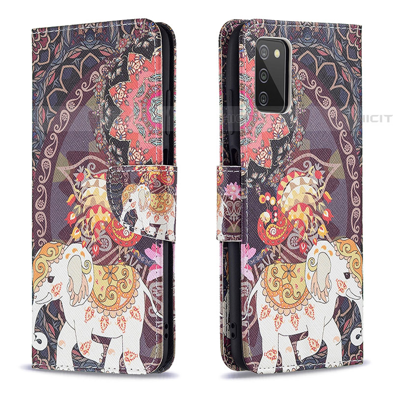 Coque Portefeuille Motif Fantaisie Livre Cuir Etui Clapet B03F pour Samsung Galaxy A03s Plus