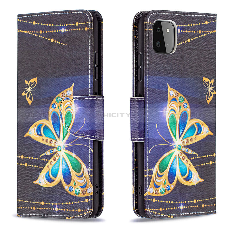 Coque Portefeuille Motif Fantaisie Livre Cuir Etui Clapet B03F pour Samsung Galaxy A22s 5G Plus