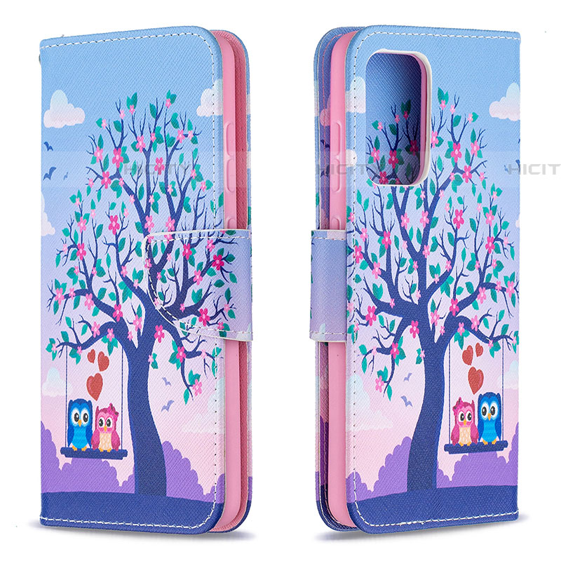 Coque Portefeuille Motif Fantaisie Livre Cuir Etui Clapet B03F pour Samsung Galaxy A52 5G Plus