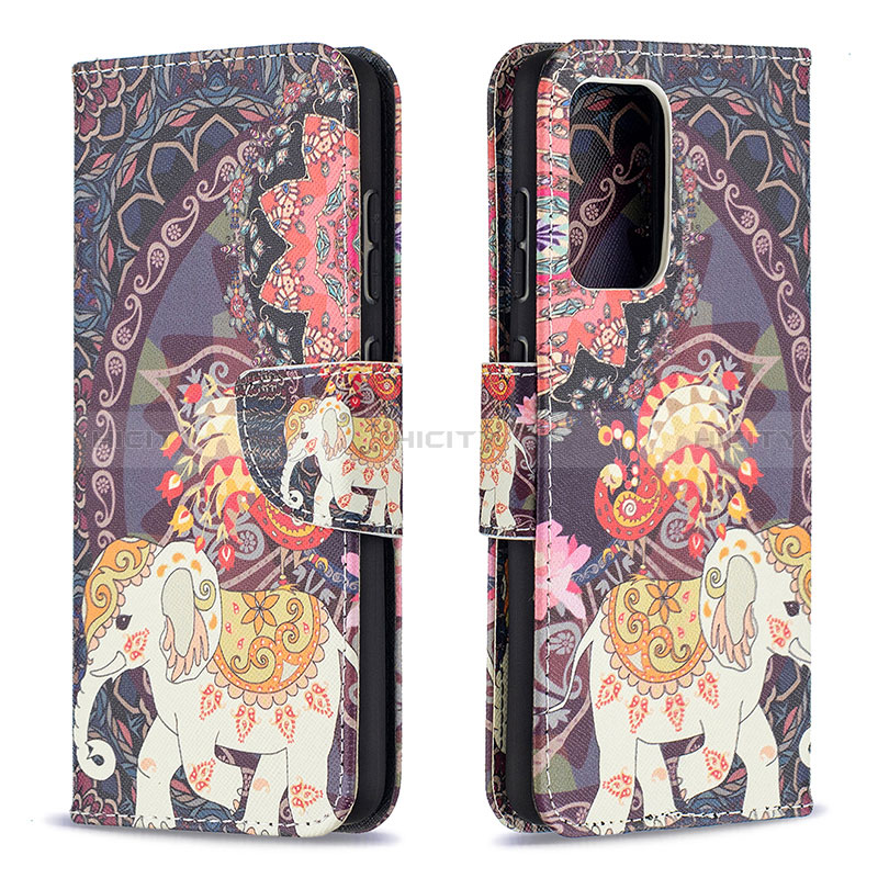 Coque Portefeuille Motif Fantaisie Livre Cuir Etui Clapet B03F pour Samsung Galaxy A52s 5G Plus