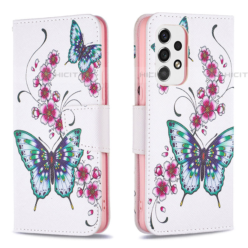 Coque Portefeuille Motif Fantaisie Livre Cuir Etui Clapet B03F pour Samsung Galaxy A53 5G Colorful Plus