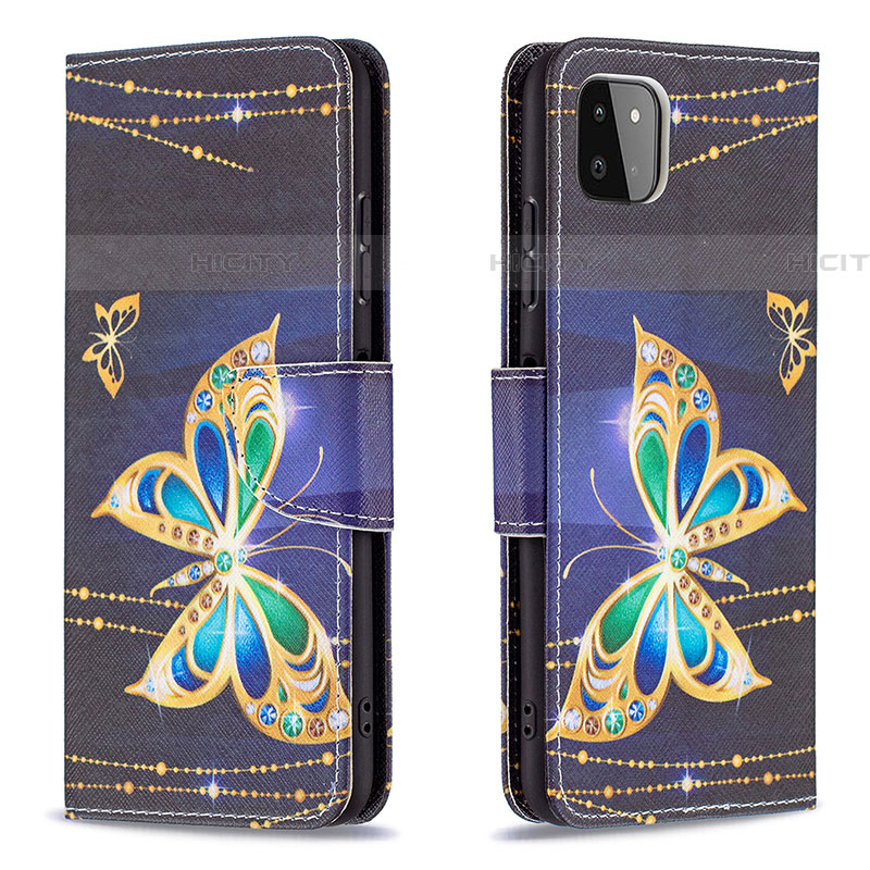 Coque Portefeuille Motif Fantaisie Livre Cuir Etui Clapet B03F pour Samsung Galaxy F42 5G Plus