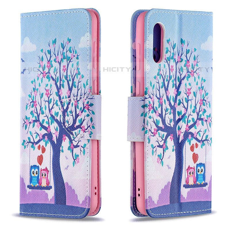 Coque Portefeuille Motif Fantaisie Livre Cuir Etui Clapet B03F pour Samsung Galaxy M02 Plus