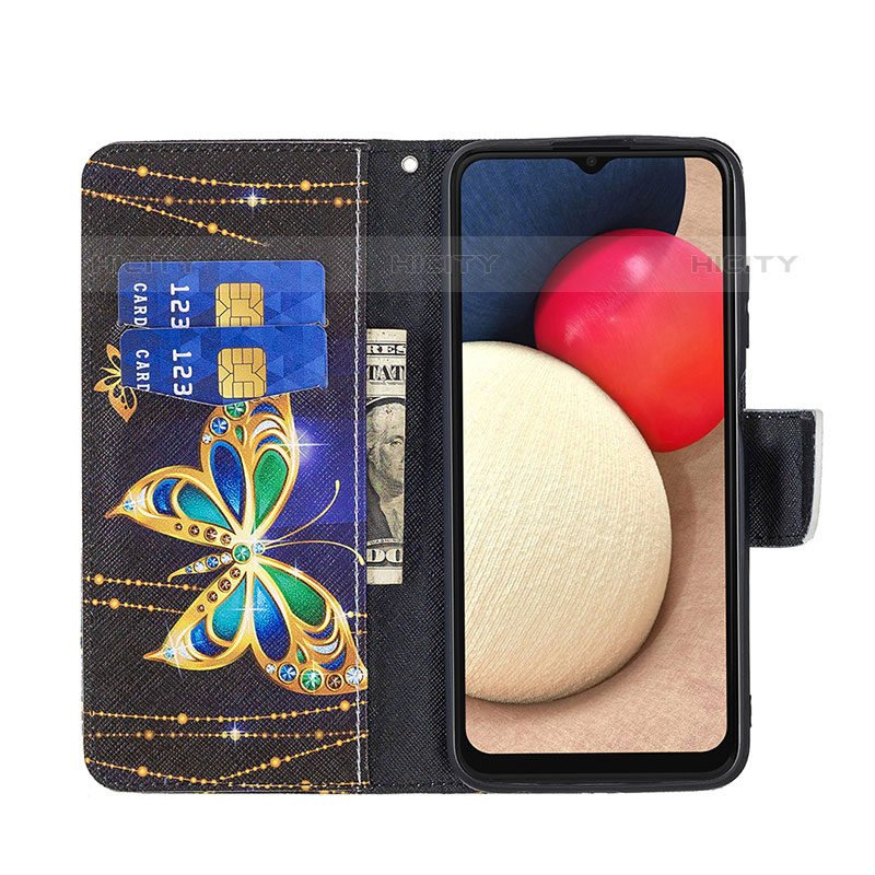 Coque Portefeuille Motif Fantaisie Livre Cuir Etui Clapet B03F pour Samsung Galaxy M02s Plus