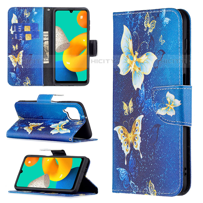 Coque Portefeuille Motif Fantaisie Livre Cuir Etui Clapet B03F pour Samsung Galaxy M32 4G Plus