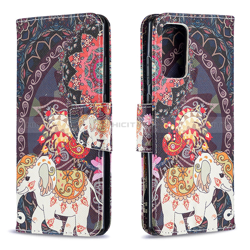 Coque Portefeuille Motif Fantaisie Livre Cuir Etui Clapet B03F pour Samsung Galaxy Note 20 5G Marron Plus