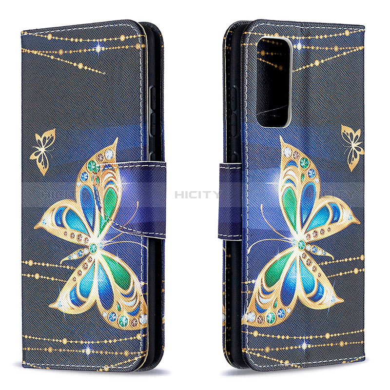 Coque Portefeuille Motif Fantaisie Livre Cuir Etui Clapet B03F pour Samsung Galaxy S20 FE (2022) 5G Noir Plus