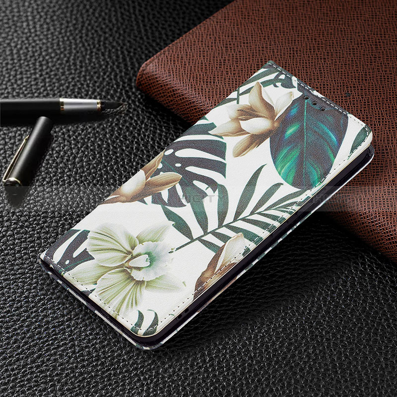 Coque Portefeuille Motif Fantaisie Livre Cuir Etui Clapet B03F pour Samsung Galaxy S24 Plus 5G Vert Plus