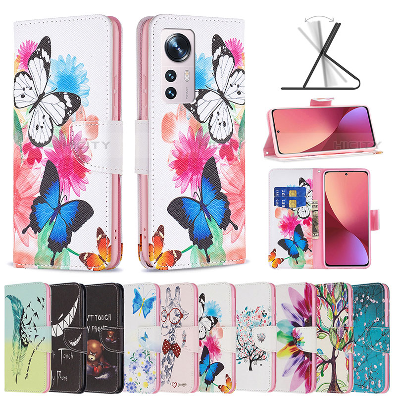 Coque Portefeuille Motif Fantaisie Livre Cuir Etui Clapet B03F pour Xiaomi Mi 12 Pro 5G Plus