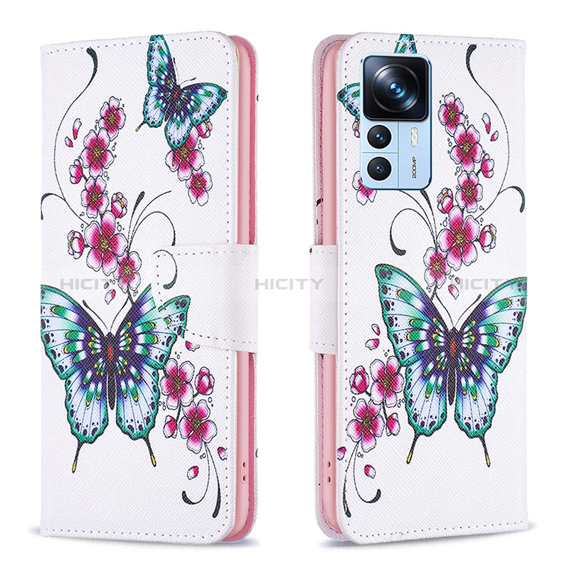 Coque Portefeuille Motif Fantaisie Livre Cuir Etui Clapet B03F pour Xiaomi Mi 12T 5G Colorful Plus