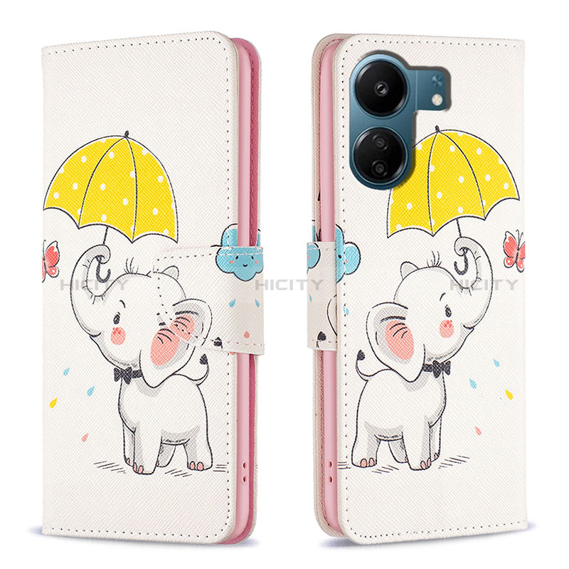 Coque Portefeuille Motif Fantaisie Livre Cuir Etui Clapet B03F pour Xiaomi Poco C65 Plus