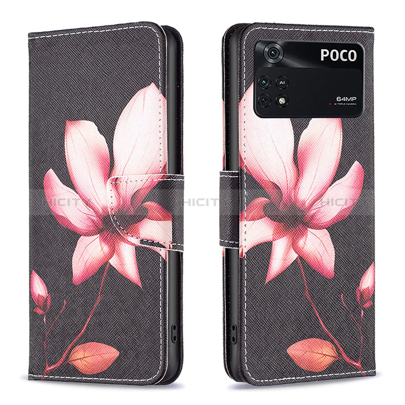 Coque Portefeuille Motif Fantaisie Livre Cuir Etui Clapet B03F pour Xiaomi Poco M4 Pro 4G Plus