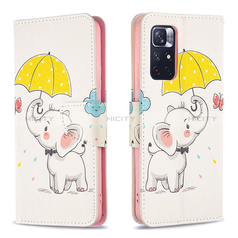 Coque Portefeuille Motif Fantaisie Livre Cuir Etui Clapet B03F pour Xiaomi Poco M4 Pro 5G Plus