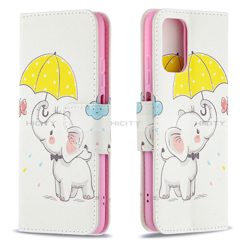 Coque Portefeuille Motif Fantaisie Livre Cuir Etui Clapet B03F pour Xiaomi Poco M5S Jaune Plus