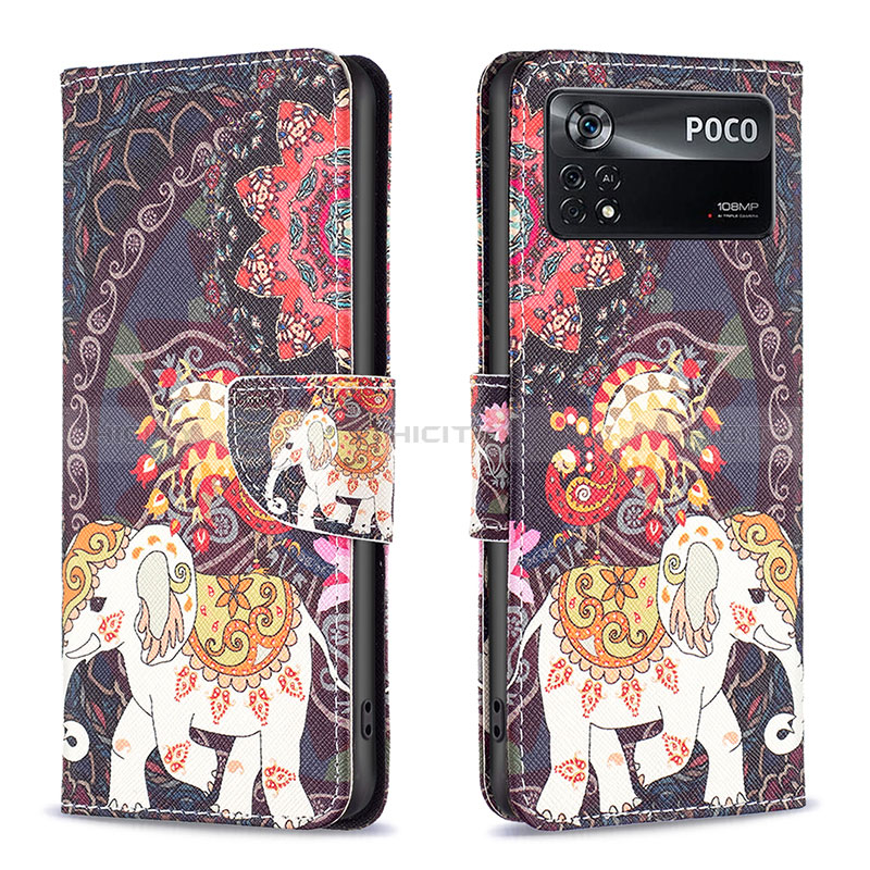 Coque Portefeuille Motif Fantaisie Livre Cuir Etui Clapet B03F pour Xiaomi Poco X4 Pro 5G Plus