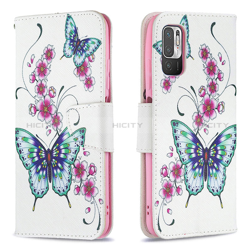 Coque Portefeuille Motif Fantaisie Livre Cuir Etui Clapet B03F pour Xiaomi Redmi Note 10T 5G Colorful Plus