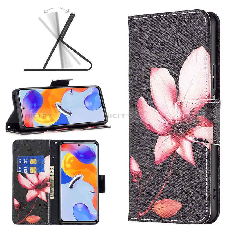 Coque Portefeuille Motif Fantaisie Livre Cuir Etui Clapet B03F pour Xiaomi Redmi Note 11 Pro 4G Plus