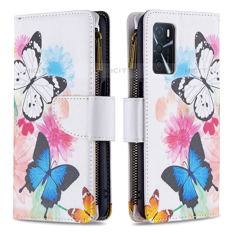 Coque Portefeuille Motif Fantaisie Livre Cuir Etui Clapet B04F pour Oppo A16s Colorful Plus