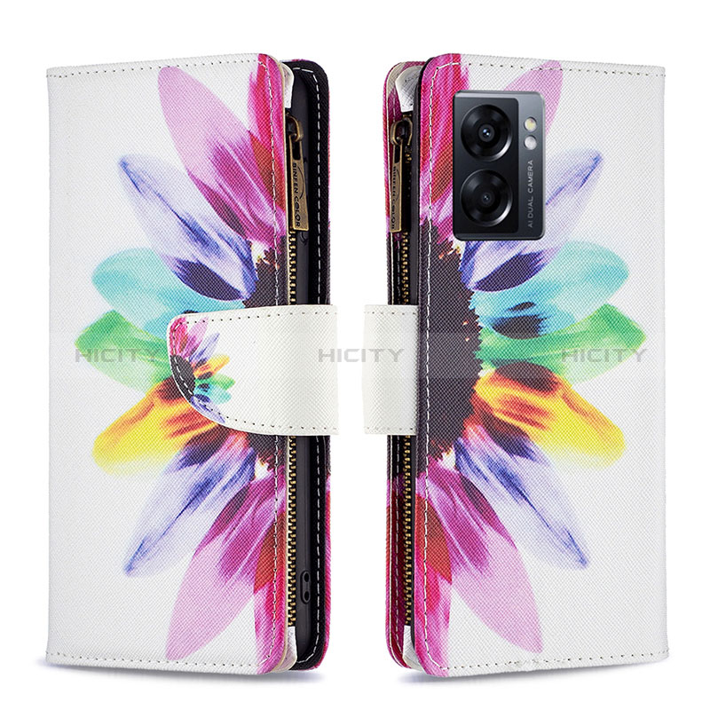 Coque Portefeuille Motif Fantaisie Livre Cuir Etui Clapet B04F pour Oppo A57 5G Plus