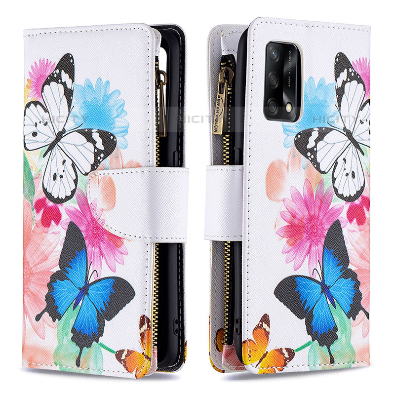 Coque Portefeuille Motif Fantaisie Livre Cuir Etui Clapet B04F pour Oppo A74 4G Colorful Plus