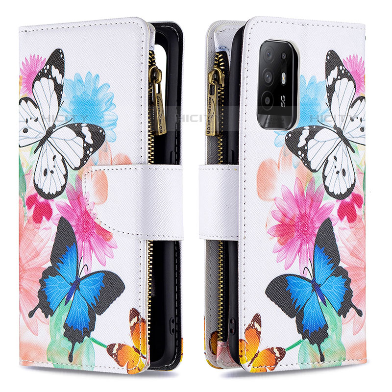 Coque Portefeuille Motif Fantaisie Livre Cuir Etui Clapet B04F pour Oppo A94 5G Colorful Plus