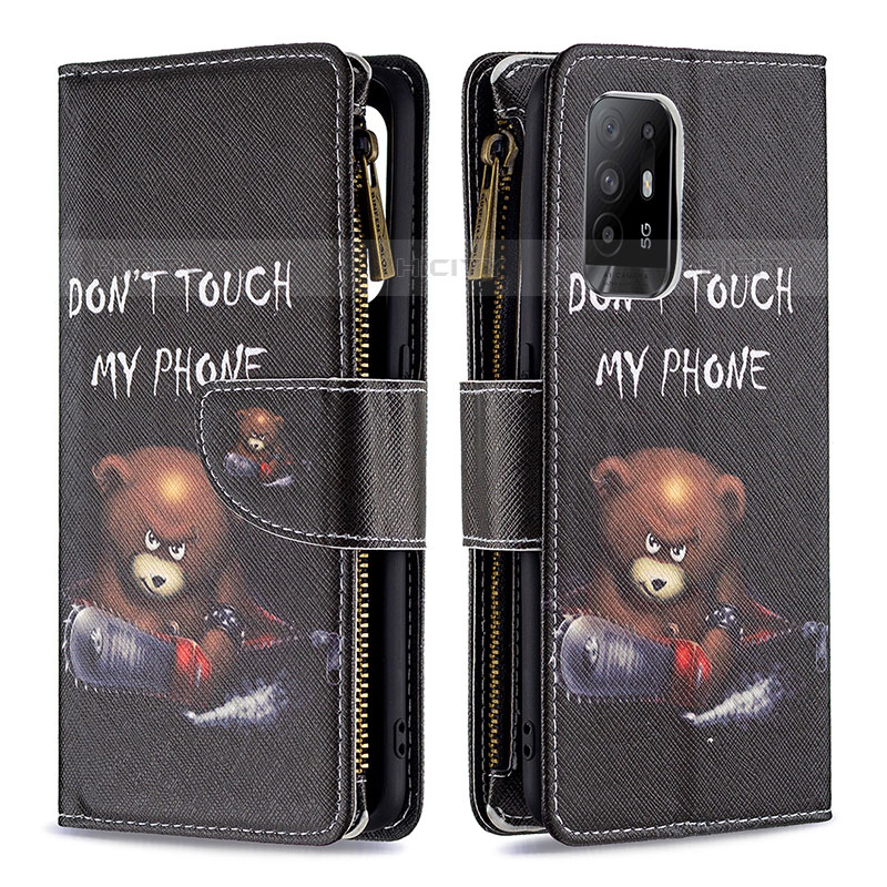 Coque Portefeuille Motif Fantaisie Livre Cuir Etui Clapet B04F pour Oppo A94 5G Plus