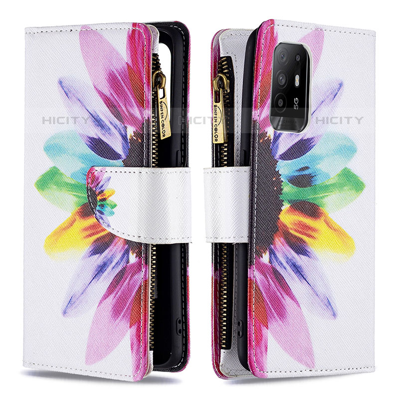 Coque Portefeuille Motif Fantaisie Livre Cuir Etui Clapet B04F pour Oppo A95 5G Mixte Plus