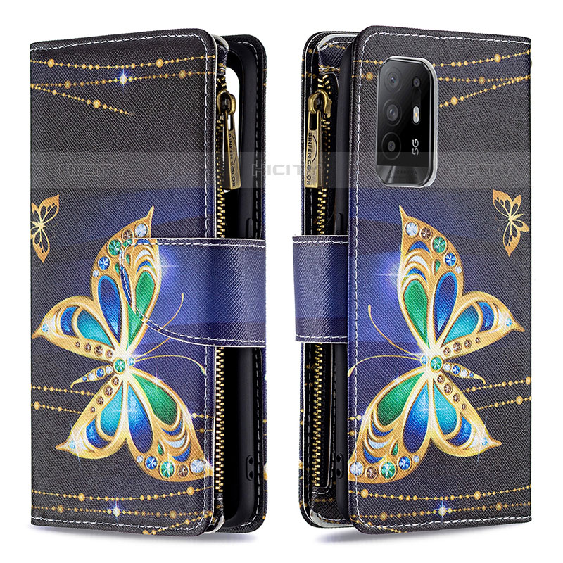 Coque Portefeuille Motif Fantaisie Livre Cuir Etui Clapet B04F pour Oppo A95 5G Plus