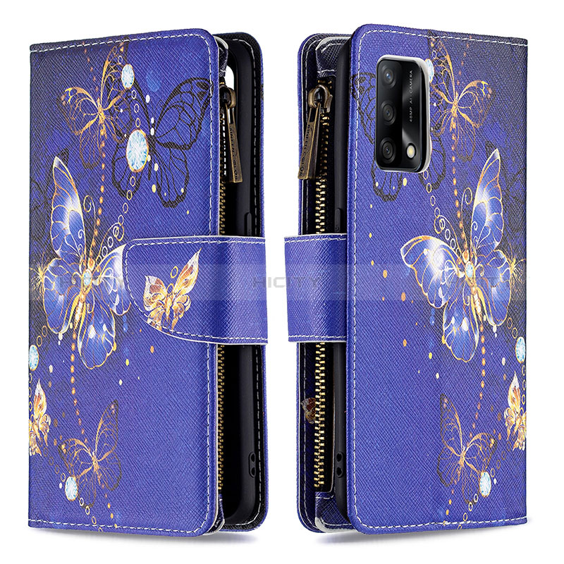 Coque Portefeuille Motif Fantaisie Livre Cuir Etui Clapet B04F pour Oppo F19s Plus