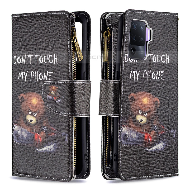 Coque Portefeuille Motif Fantaisie Livre Cuir Etui Clapet B04F pour Oppo Reno5 F Plus