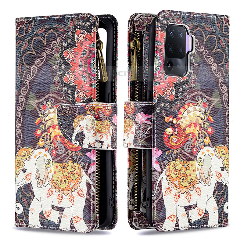 Coque Portefeuille Motif Fantaisie Livre Cuir Etui Clapet B04F pour Oppo Reno5 F Plus