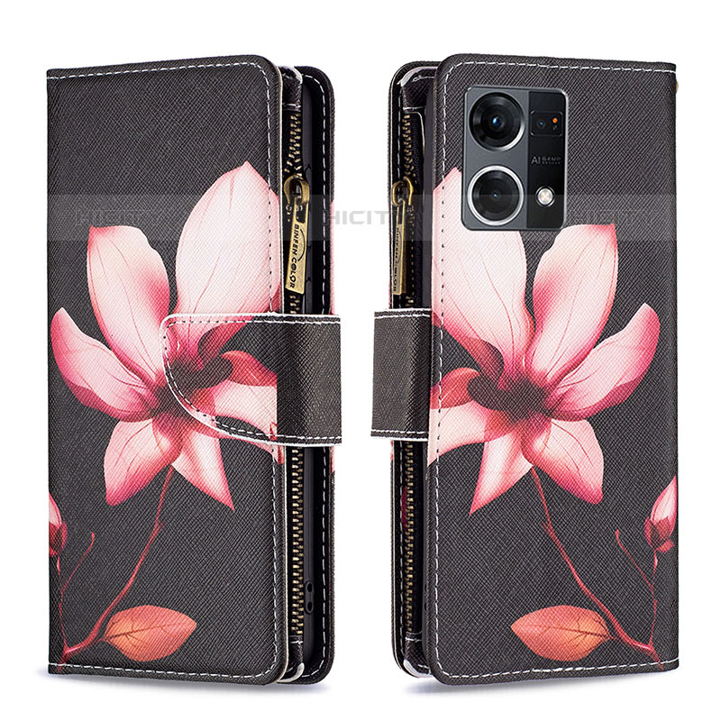 Coque Portefeuille Motif Fantaisie Livre Cuir Etui Clapet B04F pour Oppo Reno7 4G Plus