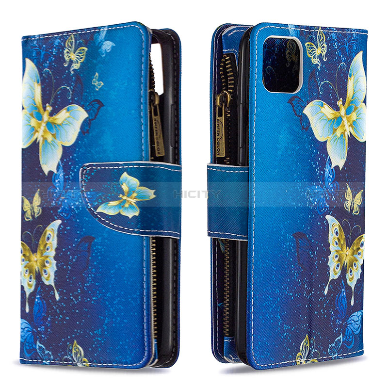 Coque Portefeuille Motif Fantaisie Livre Cuir Etui Clapet B04F pour Realme C11 (2021) Bleu Plus