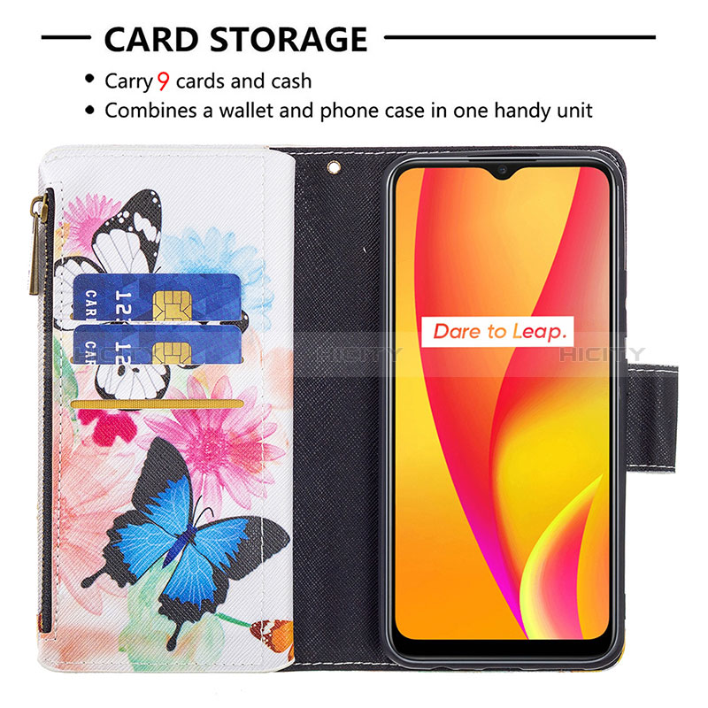 Coque Portefeuille Motif Fantaisie Livre Cuir Etui Clapet B04F pour Realme C12 Plus