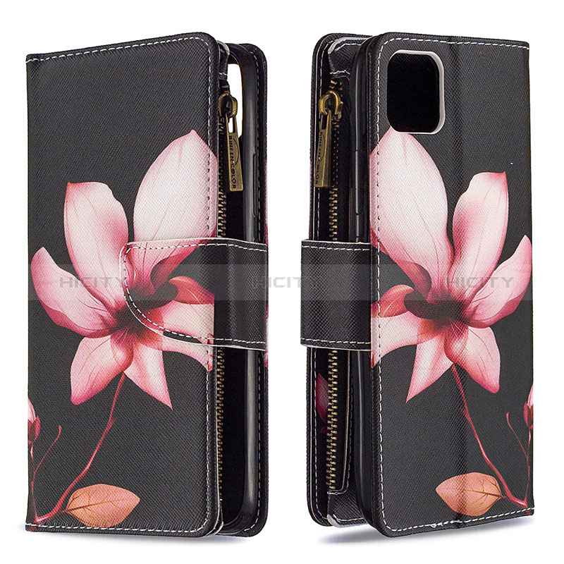 Coque Portefeuille Motif Fantaisie Livre Cuir Etui Clapet B04F pour Realme C20A Rouge Plus