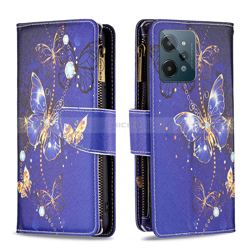 Coque Portefeuille Motif Fantaisie Livre Cuir Etui Clapet B04F pour Realme C31 Plus