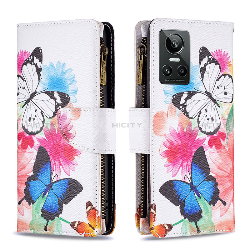 Coque Portefeuille Motif Fantaisie Livre Cuir Etui Clapet B04F pour Realme GT Neo3 5G Plus