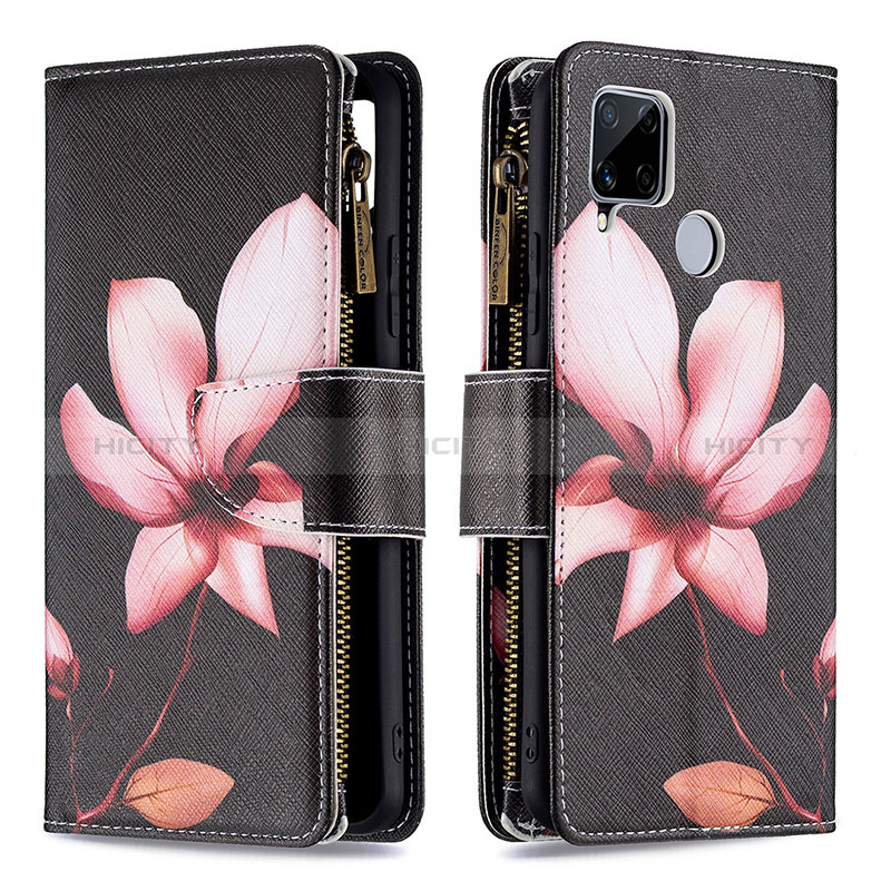 Coque Portefeuille Motif Fantaisie Livre Cuir Etui Clapet B04F pour Realme Narzo 30A Rouge Plus