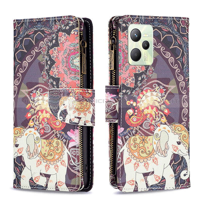 Coque Portefeuille Motif Fantaisie Livre Cuir Etui Clapet B04F pour Realme Narzo 50A Prime Plus