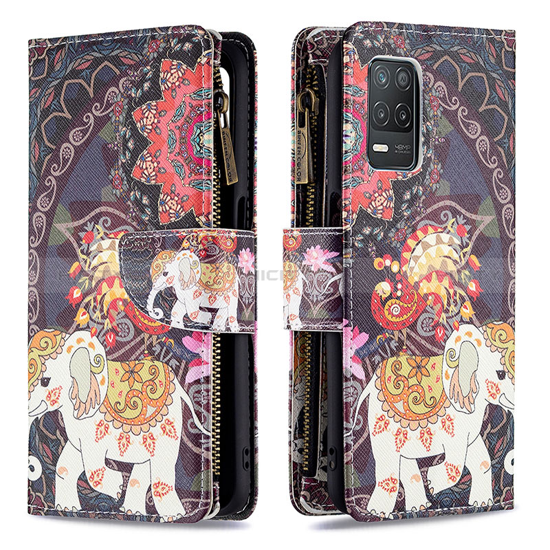 Coque Portefeuille Motif Fantaisie Livre Cuir Etui Clapet B04F pour Realme Q3i 5G Plus