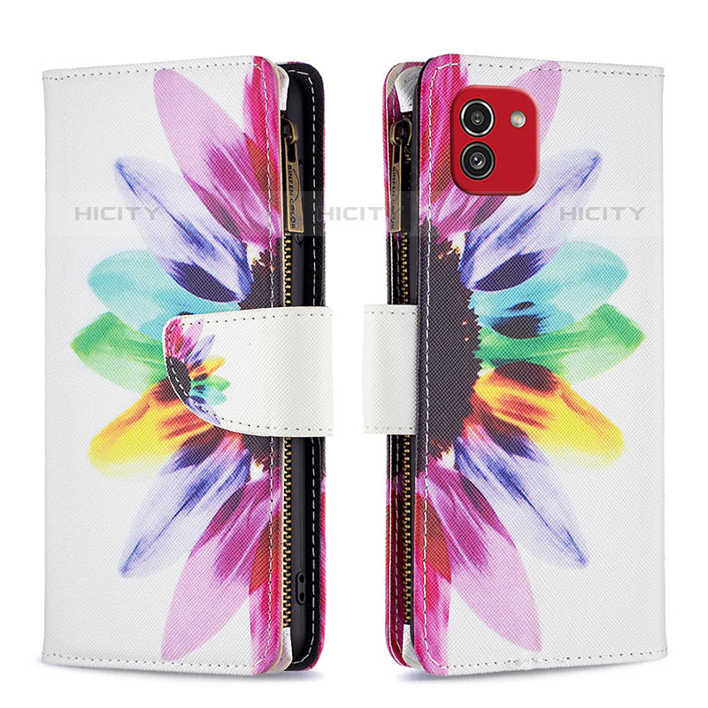 Coque Portefeuille Motif Fantaisie Livre Cuir Etui Clapet B04F pour Samsung Galaxy A03 Mixte Plus