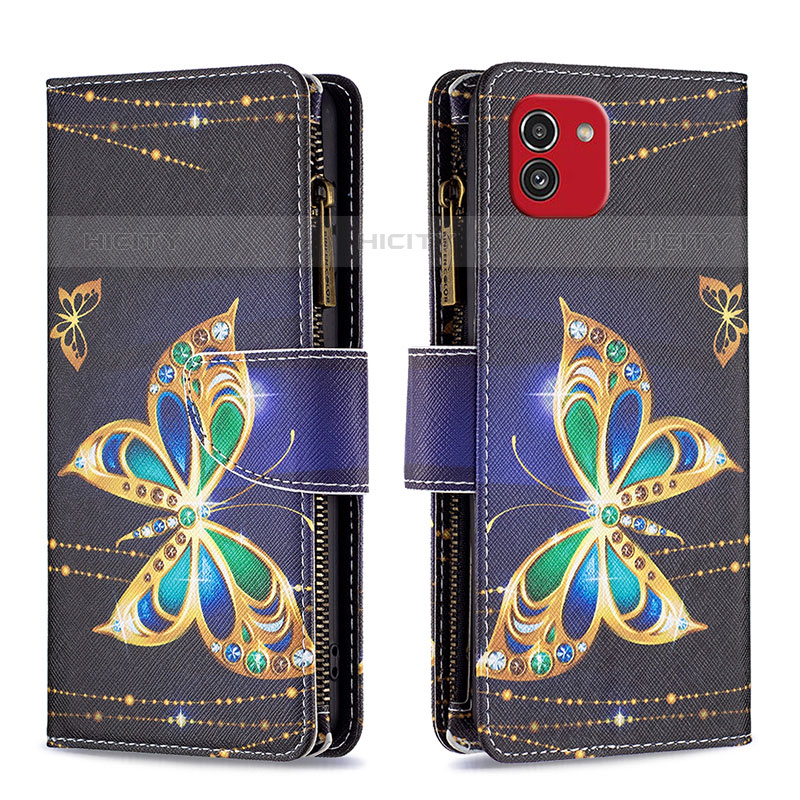 Coque Portefeuille Motif Fantaisie Livre Cuir Etui Clapet B04F pour Samsung Galaxy A03 Plus