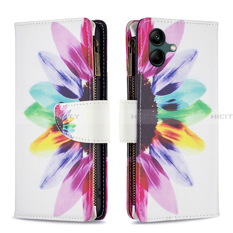 Coque Portefeuille Motif Fantaisie Livre Cuir Etui Clapet B04F pour Samsung Galaxy A04 4G Mixte Plus